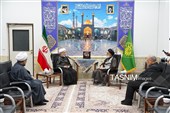 دیدار رئیس سازمان بسیج با تولیت حرم بانوی کرامت
