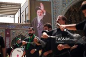 حضور دسته‌جات عزاداری در حرم بانوی کرامت