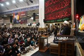 سوگواری زائران حرم کریمه اهل‌بیت در شام شهادت امام رضا(ع)