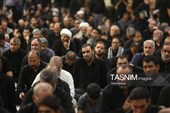 سوگواری زائران حرم کریمه اهل‌بیت در شام شهادت امام رضا(ع)