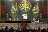سوگواری زائران حرم کریمه اهل‌بیت در شام شهادت امام رضا(ع)