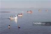 مسافران تابستانی دریاچه ارومیه