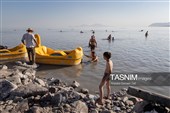 مسافران تابستانی دریاچه ارومیه