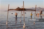 مسافران تابستانی دریاچه ارومیه