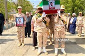 تشییع پیکر مرزبان شهید علی باوه‌ای در کردستان
