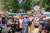 تشییع پیکر مرزبان شهید علی باوه‌ای در کردستان