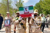 تشییع پیکر مرزبان شهید علی باوه‌ای در کردستان