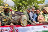 تشییع پیکر مرزبان شهید علی باوه‌ای در کردستان