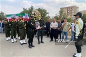 تشییع پیکر مرزبان شهید علی باوه‌ای در کردستان