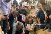 تشییع پیکر مرزبان شهید علی باوه‌ای در کردستان