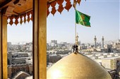 پایان 63 روز سوگ/تعویض پرچم گنبد و پوش ضریح مطهر در سوم ربیع‌الاول