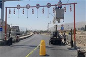 شهرداری شیراز جلوی ورود خودروهای بلند به کنارگذرها را می‌گیرد
