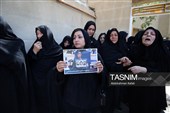 مراسم تشییع پیکر مادر شهیدان چنگیزی درهمدان