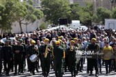 مراسم تشییع پیکر مادر شهیدان چنگیزی درهمدان