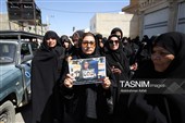 مراسم تشییع پیکر مادر شهیدان چنگیزی درهمدان