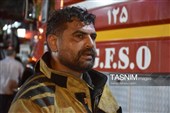 تلاش آتش‌نشانان گلستانی برای خاموش کردن حریق بازار گرگان
