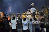 تلاش آتش‌نشانان گلستانی برای خاموش کردن حریق بازار گرگان