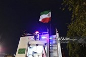 تلاش آتش‌نشانان گلستانی برای خاموش کردن حریق بازار گرگان