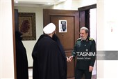 حضور دبیر شورای عالی امنیت ملی در منزل شهید لاریجانی