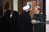 حضور دبیر شورای عالی امنیت ملی در منزل شهید لاریجانی