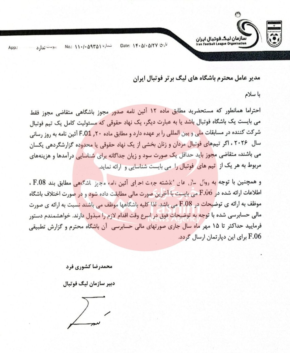 لیگ برتر فوتبال , سازمان لیگ فوتبال ایران , فوتبال ,