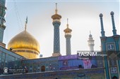 حرم بانوی کرامت غرق در یاد و نام امام شهید شد