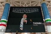 حرم بانوی کرامت غرق در یاد و نام امام شهید شد