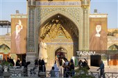حرم بانوی کرامت غرق در یاد و نام امام شهید شد