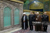 آیین غبارروبی ضریح مطهر رضوی