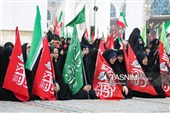اجتماع بانوان مهدی یاور در مسجد جمکران