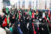 اجتماع بانوان مهدی یاور در مسجد جمکران