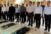 آغاز هفته دولت استان بوشهر در جزیره خارگ با تجدید میثاق با شهدا