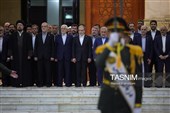 تجدید میثاق رئیس جمهور و هیئت دولت با آرمانهای امام راحل