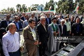 آیین تجدید میثاق با شهدا در آغاز هفته دولت