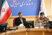 دیدار فرماندهان سپاه و نیروی انتظامی، مرزبانی استان با استاندار اردبیل به‌مناسبت هفته دولت