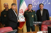 دیدار فرماندهان سپاه و نیروی انتظامی، مرزبانی استان با استاندار اردبیل به‌مناسبت هفته دولت