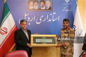 دیدار فرماندهان سپاه و نیروی انتظامی، مرزبانی استان با استاندار اردبیل به‌مناسبت هفته دولت