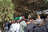 پیکر مطهر خلبان شهید حسین مهدویان در قزوین تشییع شد