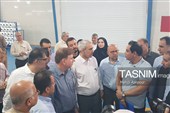 افتتاح کارخانه تکسچرینگ  و کارخانه تولید نخ در بوشهر با حضور وزیر اقتصاد