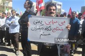 تجمع اعتراضی و برخورد با بی حجابی در شهر بیرجند