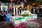 وداع با پیکر شهید مدافع امنیت در بجنورد
