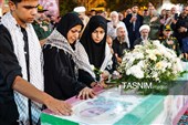 وداع با پیکر شهید مدافع امنیت در بجنورد