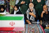 وداع با پیکر شهید مدافع امنیت در بجنورد
