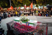 وداع با پیکر شهید مدافع امنیت در بجنورد