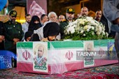 وداع با پیکر شهید مدافع امنیت علی‌اصغر نورانی  در بجنورد