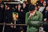 وداع با پیکر شهید مدافع امنیت علی‌اصغر نورانی  در بجنورد