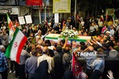 وداع با پیکر شهید مدافع امنیت علی‌اصغر نورانی  در بجنورد