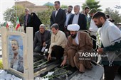 گرامیداشت شهدای کارمند در گلستان شهدای اصفهان