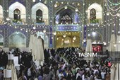 حال و هوای حرم مطهر رضوی در شب ولادت نبی اکرم صلی‌الله‌علیه‌وآله و امام صادق علیه‌السلام