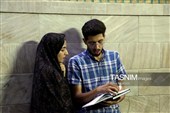 حال و هوای حرم مطهر رضوی در شب ولادت نبی اکرم صلی‌الله‌علیه‌وآله و امام صادق علیه‌السلام